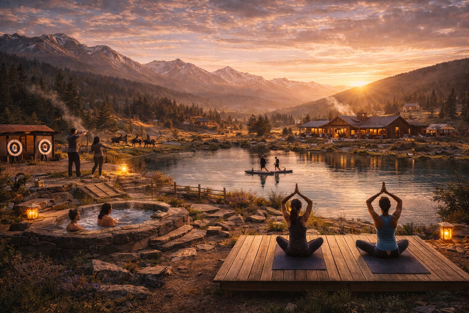 Luxury outdoor recreation at Summit Hallow